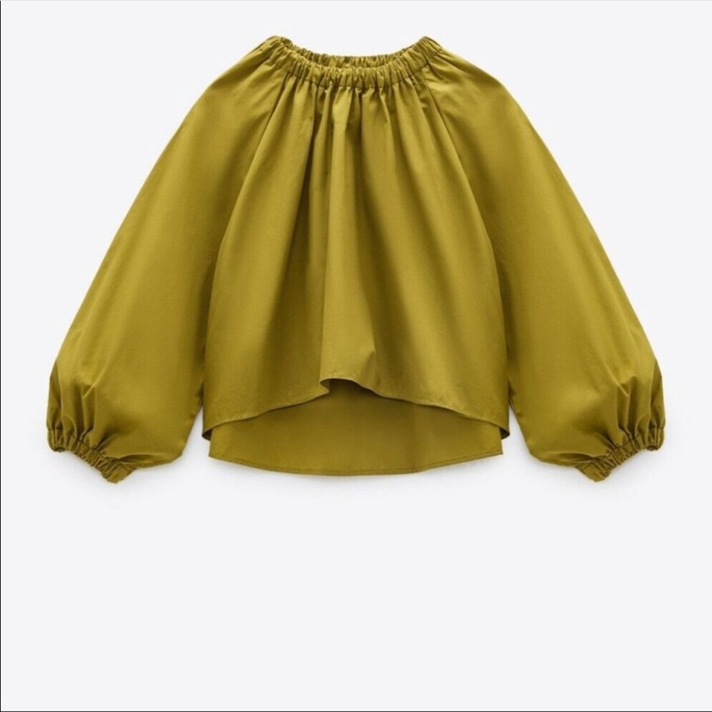 Zara poplin crop top